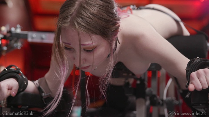 Fucking Machine, Vibrator, And Spanking Machine On Princess Violet.mp4